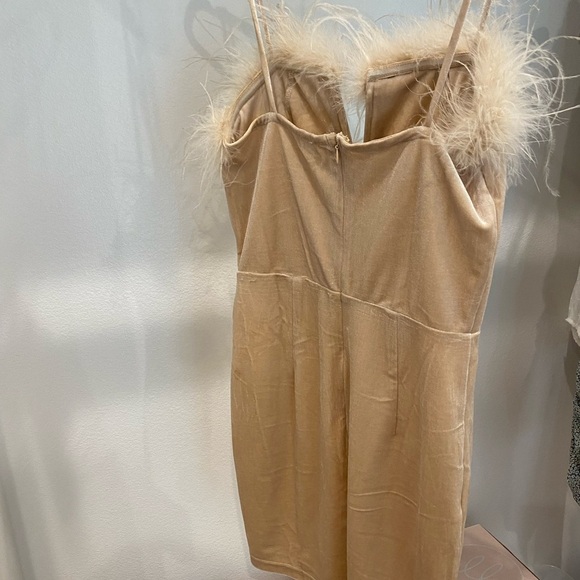 Erika feather trim mini dress - Picture 4 of 5
